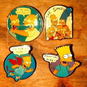90s vintage The Sumpsons pins